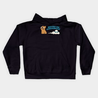 French Bulldog Cloud of Suspicion Kids Hoodie